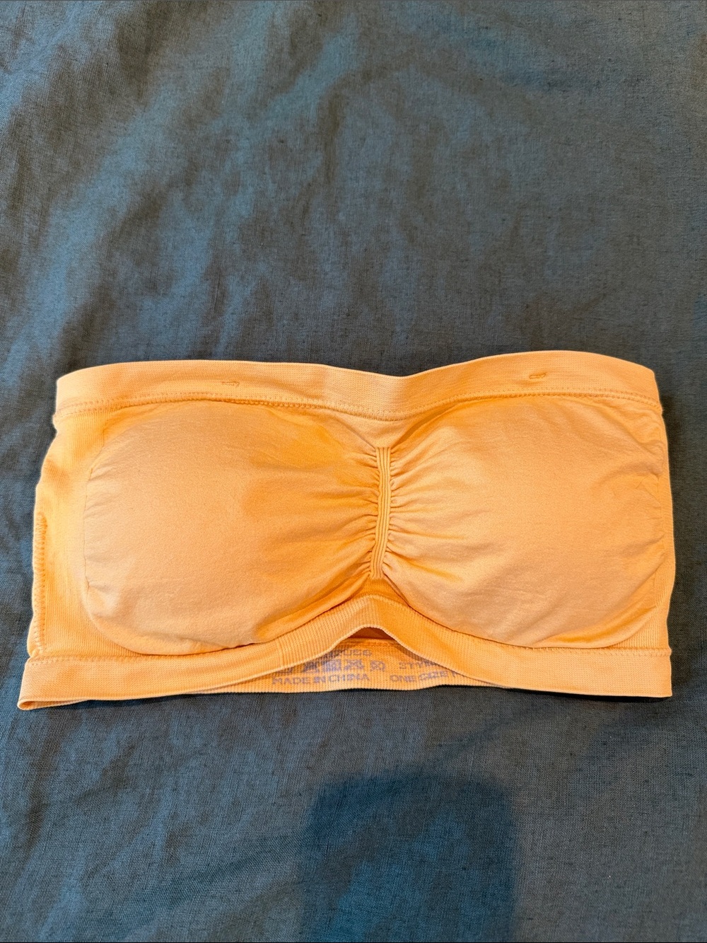 Yellow/Orange Strapless Bandeau Bra